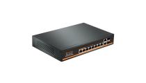 PoE šakotuvas 1000Mbps 8portų +2G uplink +2G SFP