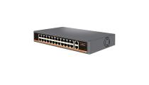PoE šakotuvas 100Mbps 24portų +2G uplink